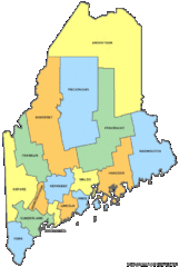 Maine Counties Map