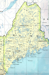 Maine Tourist Map