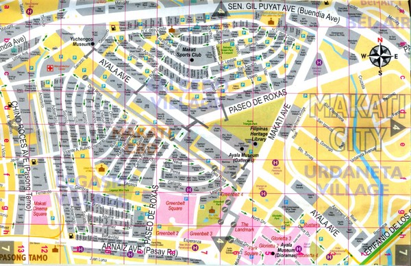 Makati City Tourist Map