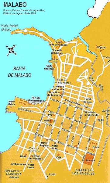 Malabo city Map