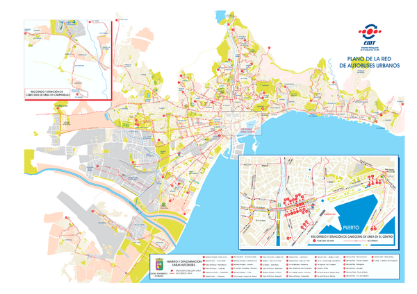 Malaga Bus Route Map