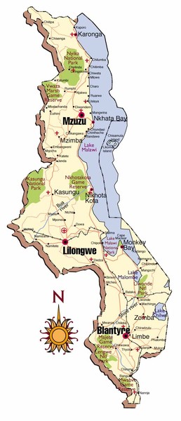 Malawi Map