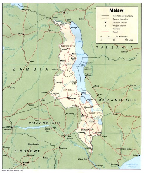 Malawi Map