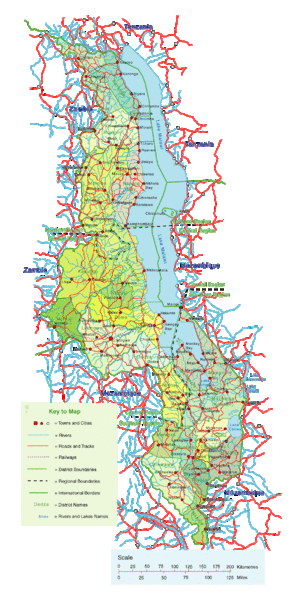 Malawi Overview Map