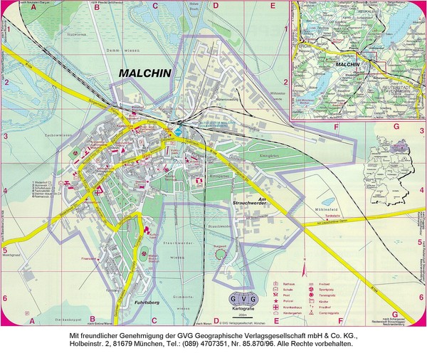 Malchin Map