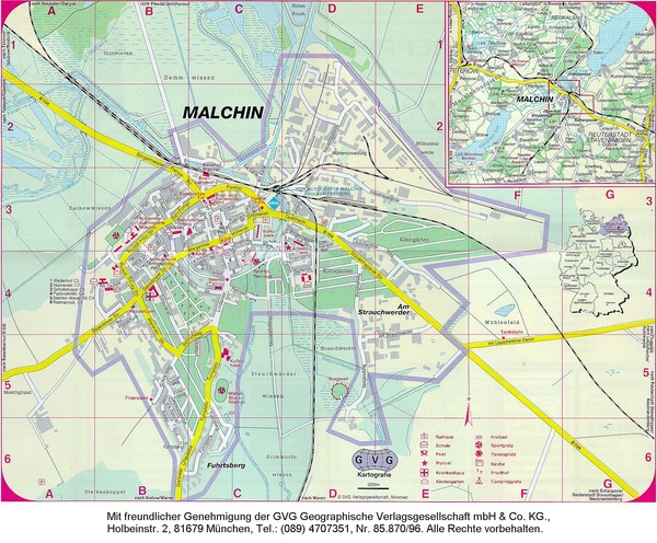 Malchin Map - Malchin Germany • mappery