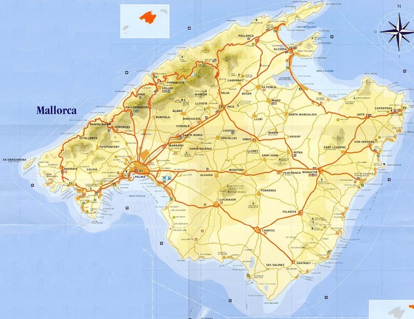Mallorca Tourist Map