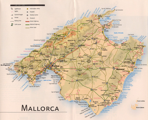 Mallorca Tourist Map