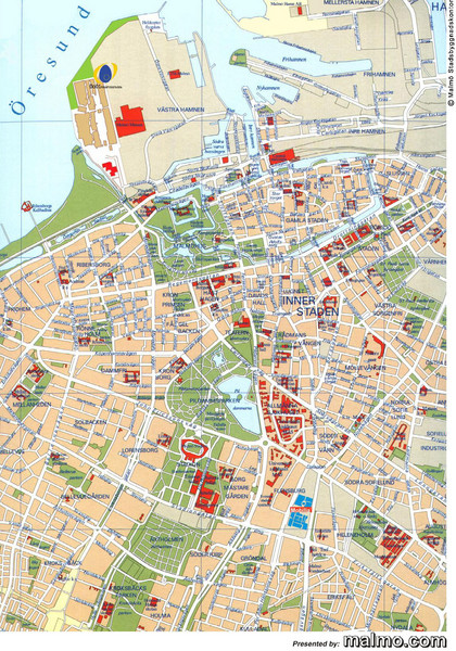 Malmo City Map