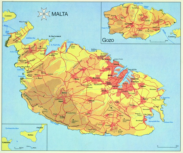 Malta Map