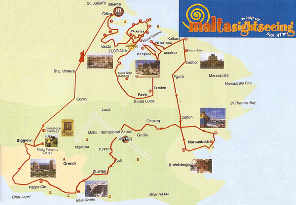 Malta Tourist Map