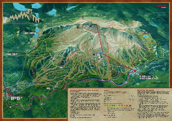 Mammoth Mountain Bike Park Map