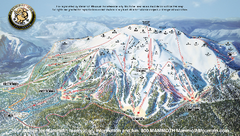 Mammoth Mountain Downhill Skiing Trails Map
