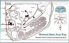 Mammoth Spring State Park Map