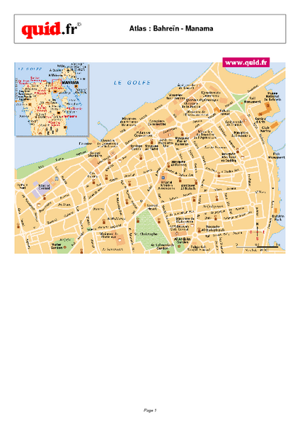 City map Bahrain PDF