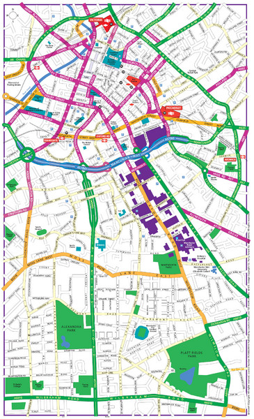 Manchester Tourist Map