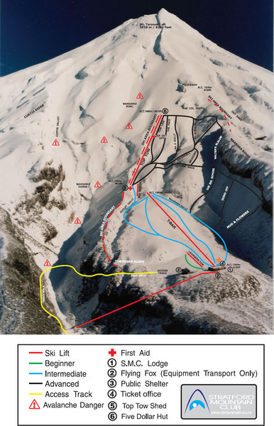 Manganui Ski Trail Map