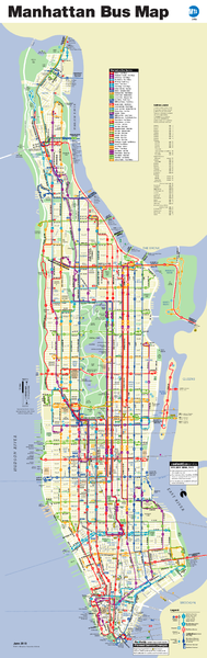 Manhattan Bus Map