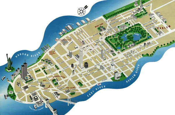 Manhattan Tourist Map