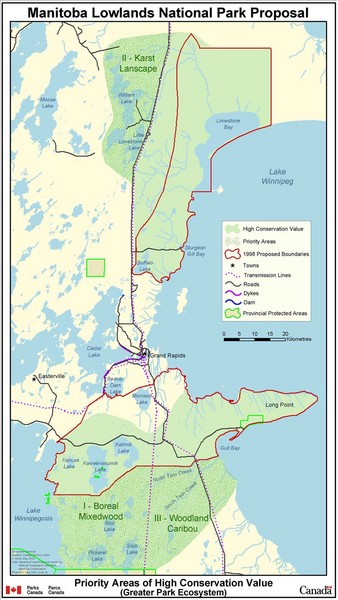 Manitoba Lowlands National Park Tourist Map