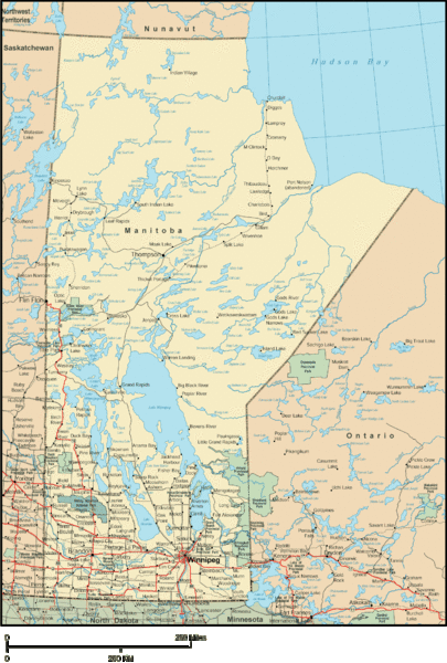 Manitoba Map