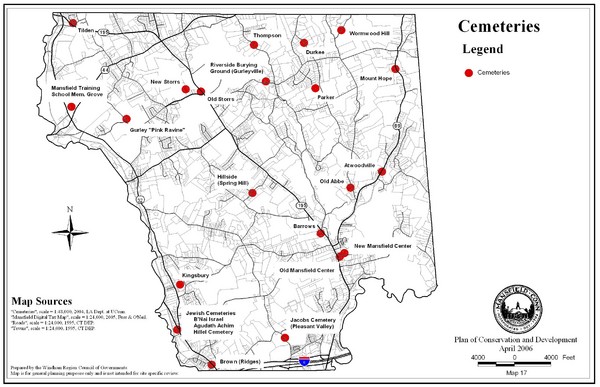 Mansfield Cemetery Map