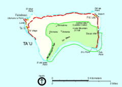 Manu'a Island Map