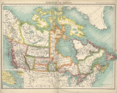 Map of Canada Circa 1900