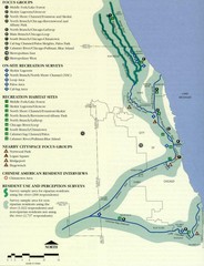 Map of Chicago River with Emphasis on... Map of Chicago River with Emphasis on...