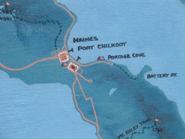 Map of Haines, Alaska