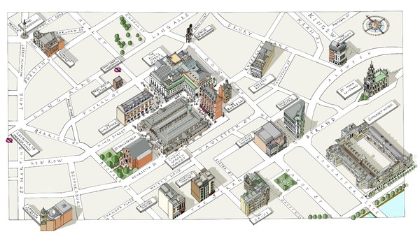 Map of London Covent Garden