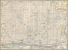 Map of the Main Portion of Detroit - 1895