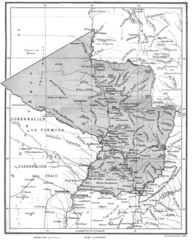 Map of Paraguay before the Chaco War
