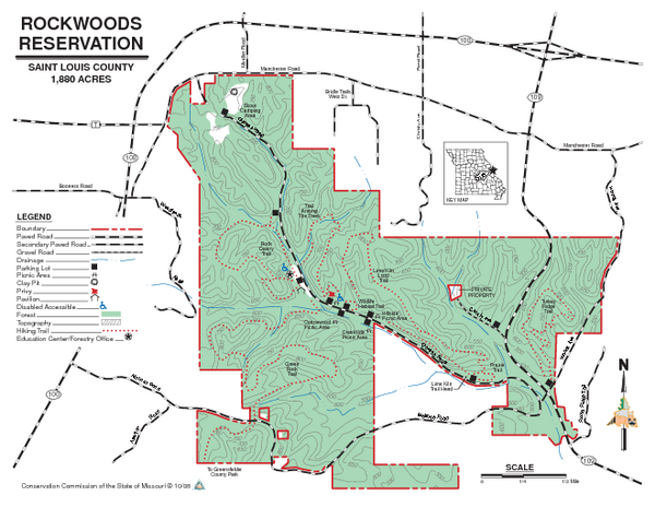 Map of Rockwoods Reservation MO - Rockwoods Reservation MO • mappery