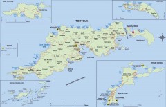 Map of Tortola Island
