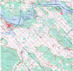 Upper Ottawa Valley, Ontario Topographic Map Upper Ottawa Valley, Ontario Topographic Map