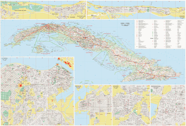 Mapa de Cuba Map