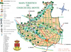 Mapa turistico de Cogeces del Monte Map