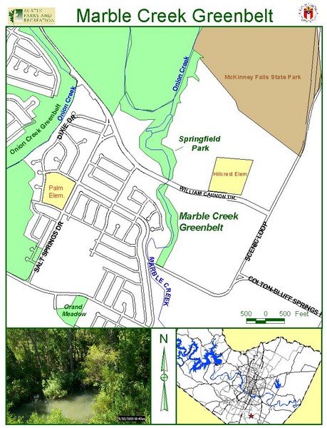 Marble Creek Greenbelt Map