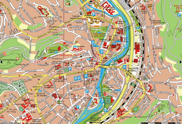 Marburg City Map