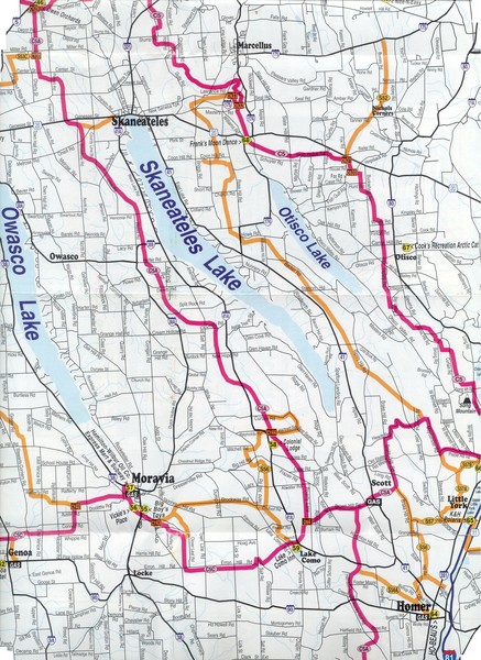 Marcellus Snowmobile Trail Map