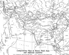 Marco Polo's Route Map