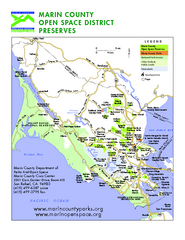 Marin Open Space Preserves Map