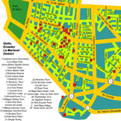 Mariscal District Quito Map