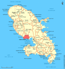 Martinique Map Martinique Map