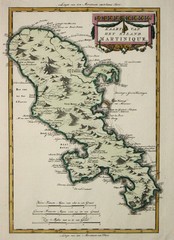 Martinque 1785 Map