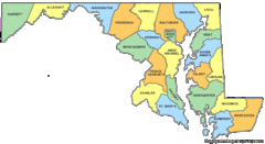 Maryland Counties Map Maryland Counties Map