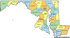 Maryland Counties Map