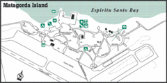 Matagorda Island State Park HQ Map Matagorda Island State Park HQ Map