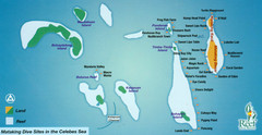 Mataking Island Diving Map